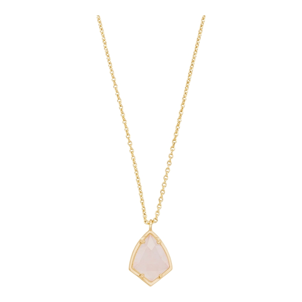 Kendra Scott Cory Semi-Precious Pendant Necklace Rose Quartz Or Slate, NWT